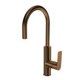 Parisi Slim II Kitchen Mixer with Round Pull Out Spout - Matt Bronze